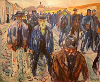 Workers on their Way Home I Edvard Munch